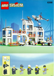 Manual Lego set 6398 Town Central precinct HQ