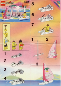 Mode d’emploi Lego set 6401 Town Maison de plage