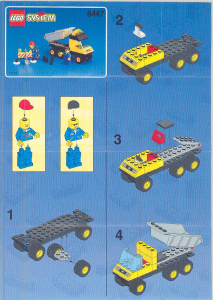 Manual Lego set 6447 Town Dumper