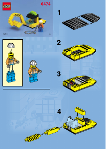 Manual Lego set 6474 Town Wheeled front shovel