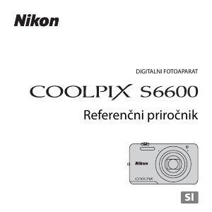 Priročnik Nikon Coolpix S6600 Digitalni fotoaparat