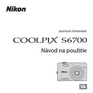 Návod Nikon Coolpix S6700 Digitálna kamera
