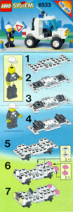 Manual Lego set 6533 Town Police 4 X 4