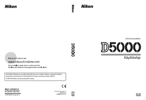 Käyttöohje Nikon D5000 Digitaalikamera
