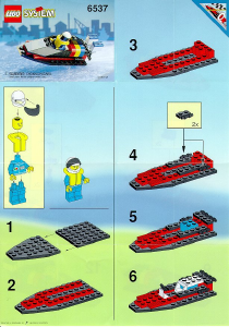 Manual Lego set 6537 Town Hydro racer