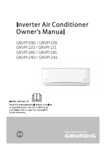 Manual Grundig GRVPI 120 Air Conditioner