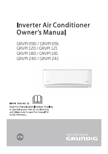 Manual Grundig GRVPI 180 Air Conditioner