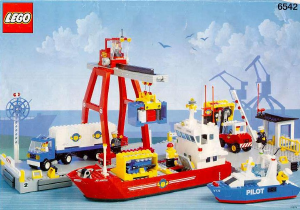 Bedienungsanleitung Lego set 6542 Town Grosser Container-Hafen mit Verladekran