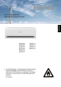 Bedienungsanleitung Heiko JS026-D1 Klimagerät