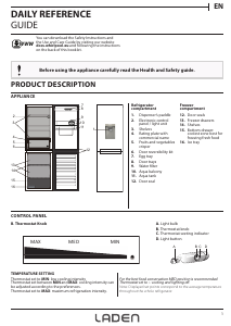 Manual Laden BL 800 OX AQUA Fridge-Freezer
