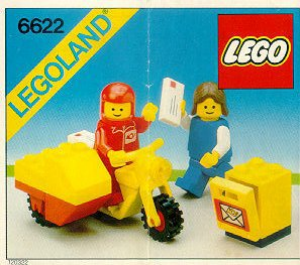 Manual Lego set 6622 Town Mailman on motorcycle