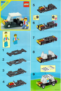 Manual Lego set 6633 Town Family car