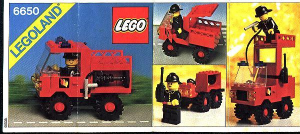 Manual Lego set 6650 Town Fire and rescue van