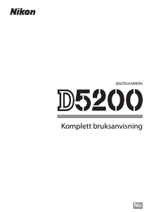 Bruksanvisning Nikon D5200 Digitalkamera