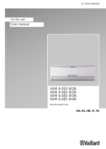 Handleiding Vaillant VAM 6-085 W3N Airconditioner