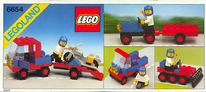 Manual Lego set 6654 Town Motorcycle transport