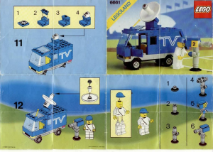 Manual Lego set 6661 Town Mobile TV studio
