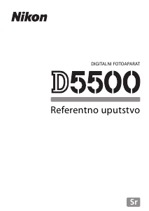 Priručnik Nikon D5500 Digitalni fotoaparat