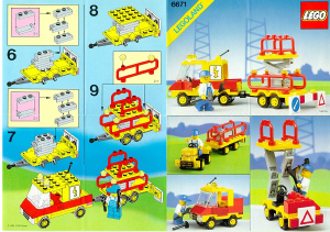 Manual Lego set 6671 Town Utility repair lift