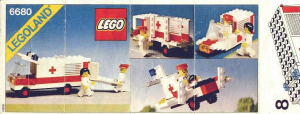 Használati útmutató Lego set 6680 Town Mentőautó