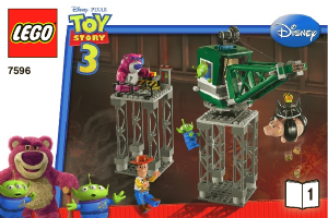 Manual Lego set 7596 Toy Story Trash compactor escape