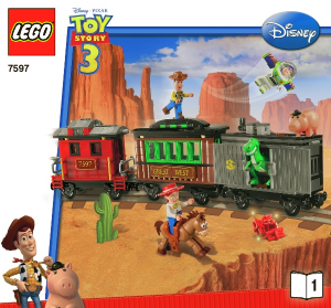 Manual Lego set 7597 Toy Story Western train chase