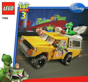 Handleiding Lego set 7598 Toy Story Pizza Planet vrachtwagen reddingsactie