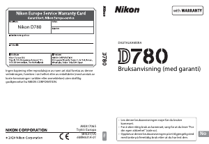 Bruksanvisning Nikon D780 Digitalkamera