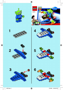 Manual Lego set 30070 Toy Story Alien space ship