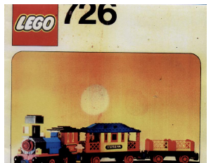 Manual Lego set 726 Trains 12v western train