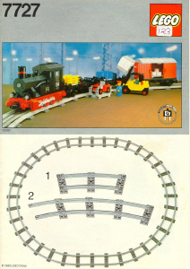 Manual Lego set 7727 Trains Freight train set