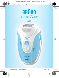 Mode d’emploi Braun 5385 Silk-epil Xelle Epilateur