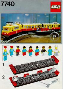 Manual Lego set 7740 Trains Electric inter-city train