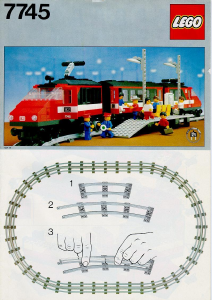 Manual Lego set 7745 Trains High speed train