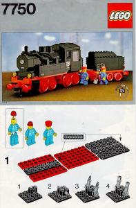 Manual Lego set 7750 Trains Electric steam locomotive