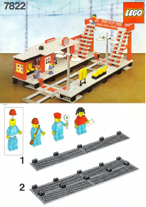 Bruksanvisning Lego set 7822 Trains Bangård