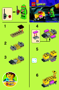 Handleiding Lego set 30271 Turtles Mikey's mini-shellraiser