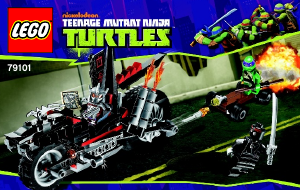 Brugsanvisning Lego set 79101 Turtles Shredders dragemotorcykel