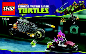 Handleiding Lego set 79102 Turtles Stealth shell achtervolging