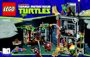 Manual de uso Lego set 79104 Turtles Persecución en el furgón blindado