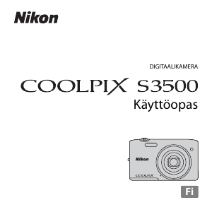 Käyttöohje Nikon Coolpix S3500 Digitaalikamera