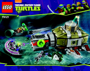 Handleiding Lego set 79121 Turtles Onderzeeër achtervolging