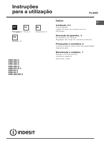 Handleiding Indesit VRH 640 X Kookplaat