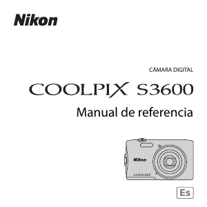 Manual de uso Nikon Coolpix S3600 Cámara digital