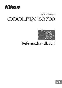 Bedienungsanleitung Nikon Coolpix S3700 Digitalkamera