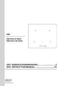 Handleiding Amica KMI 13290 F Kookplaat