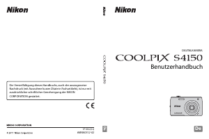 Bedienungsanleitung Nikon Coolpix S4150 Digitalkamera