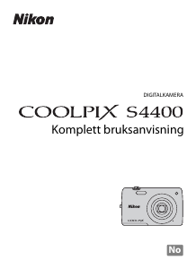 Bruksanvisning Nikon Coolpix S4400 Digitalkamera
