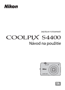 Návod Nikon Coolpix S4400 Digitálna kamera