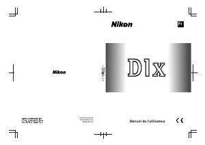 Mode d’emploi Nikon D1X Appareil photo numérique